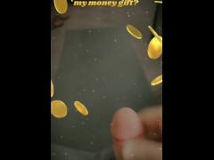 Massive spraying cumshot - snapchat filter - $moneyshot279