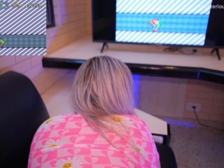 Step Sis Got Fucked While Playing Super_Mario World:(Porn)Gameplay
