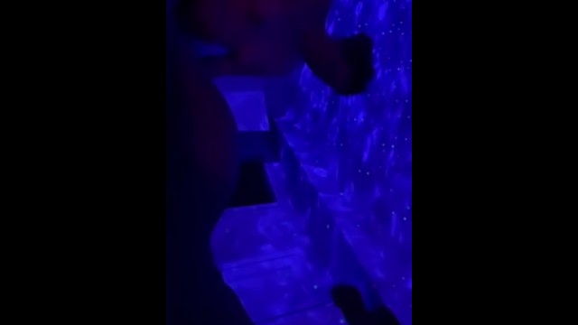 Pussy eating in galaxy lights