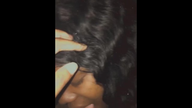 Ebony girls Licking pussy in the car freaky action 