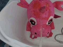 Big Pink dragon Peeing#2