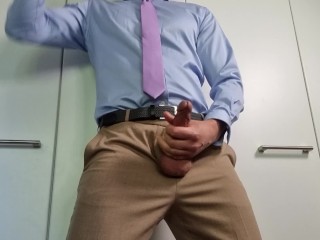 Shirt and_tie gentleman jerksand moans for YOU - WhyteWulf