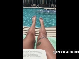 Pov Toes At The Pool - Layout In The Sun