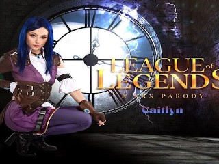 Petite Ailee Anne as LEAGUE OF LEGENDS CAITLYN Interrogates You VR Porn