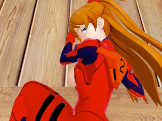 Evangelion Asuka wants KINKY SEX Hentai POV