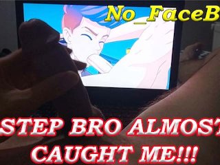 I Jerk Off Step Bro's Laptop Watching Hentai Anime