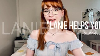 Petite Lanie Luxx A Redhead Assists You In Completing JOI