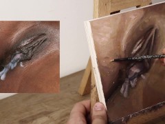 Close up homemade creampie and thigh play (JOI + Teaser)