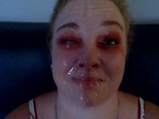Amateur Wife Messy Facial Compilation
