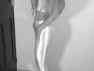 SEE THROUGH MY SHINY LEGGINGS_AND FUCK ME FROM BEHIND (BLACK_AND WHITE)