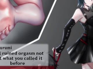 Kurumi teachesyou how to ruin orgasm Hentai JOI CBT CEI (Hard Femdom/Humiliation FeetBDSM)