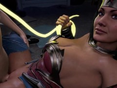 Pumping Wonder Woman Full Of Hot Cum