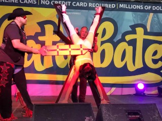 Ivy MinxxxGets Flogged by Red Room Accessories on the Main Stage at Exxxotica Miami2022