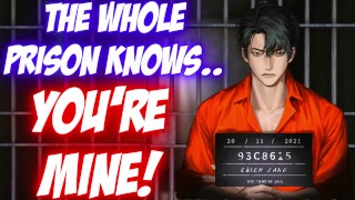 Inmate Audio Deep Voice Spicy Prison Boyfriend Marks You As His M4M Lovers In The Cell