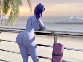 Widowmaker, Content With Life, Enjoys The OceanView In_The Nude