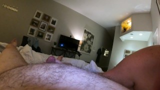 Chubby After Three Strangers Cum Inside Her Slut Wife Sucks Husband And Rides His Face