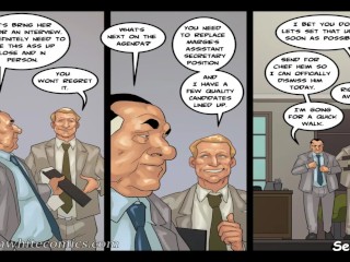 The Mayor S.#5 ep.#2 - Big Dick Boss Cums in his Secretary's Throat - Ebony office_Babe.