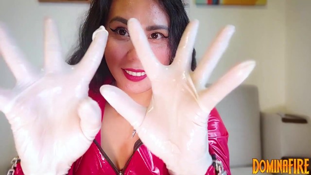 640px x 360px - ASMR â¤ OILED LATEX GLOVES & PVC OUTFIT â¤ - Pornhub.com