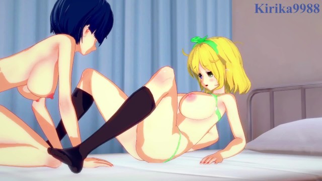 Ryona and Yozakura engage in intense lesbian play in the infirmary. - Senran Kagura Hentai