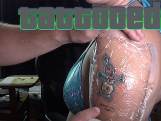 Tattooed 2 - Pornstar Jamie Stone Giving Tattoos