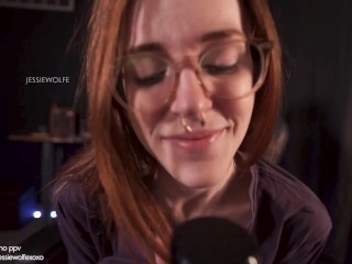 ASMR JOI horny redhead gets naked and makes you jerk_it to their pink wet_pussy
