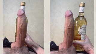 Massive Cock Larger Than A Bottle