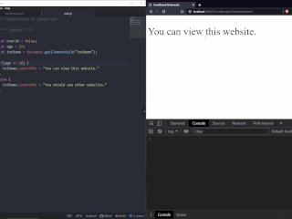 Javascript Tutorial - Part 4 - Conditionally Hot And Horny