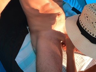 SEX ON THE BEACH fucked wildly by an unknown man I_cheat on my boyfriend who is in college