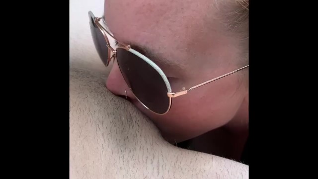 Licking My Pussy on the Patio! Public Lesbian Experiment! 