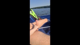 Outside FULL VIDEO OF A RISKY PUBLIC HANDJOB WITH A STRANGER IN A BOAT ON THE NETHERLANDS BUSY LAKE