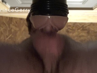 Dirty talking Daddy pounds his fat cock balls deep in his_babygirl, in_a close up view