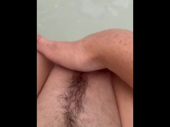 Fingering myself in the bath amazing orgasm and noises 