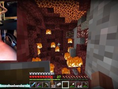 Playing Minecraft naked Ep.3 Luckiest ancient debris mining you'll ever see!! OMG