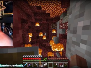 Playing Minecraft Naked Ep.3 Luckiest Ancient Debris Mining You'll Ever See! Omg