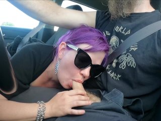 Amazing Road Head, We Drove Past A Cop!