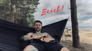 Masturbation In A Hammock On The Beach