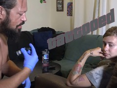 tattooed 14 - Pornstar Jamie Stone Giving Tattoos