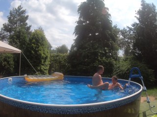 SUMMER TIME Soo aHard Fuck in the_POOL Part 1