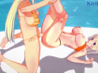EllenKohagura and Yomi have intense futanari sex - Katana Maidens & Senran Kagura Hentai