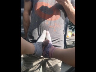 pixie'slittle feet stroking_His big cock - pixieservesHim & PixieservesMe