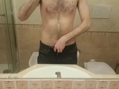 HORNY guy CUMS THREE TIMES while parents are at home [CHECK MY OF]
