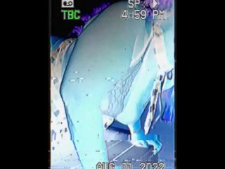 Slut Gets Fucked Outside Public Building