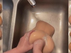 Silicone Doll is dirty and NEEDs to be cleaned. ASMR