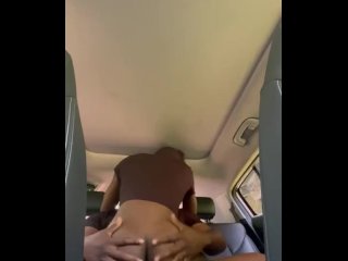 Big Ass Ebony Bitch Riding My Dick in theCar Till She Has Shaking_Orgasm