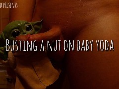 BUSTING A NUT ON BABY YODA
