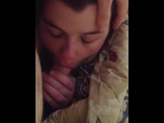 short & sweet video of her loving his cock in her mouth - hot