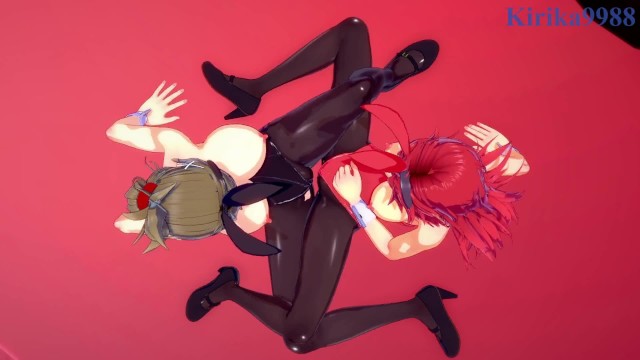 Festenia Muse and Chitose Kisaragi engage in intense lesbian play - Super Robot Wars J 