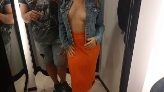 Sexy A Seductive Stranger Requested That I Examine Her In The Fitting Room