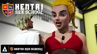 Animation HENTAI SEX SCHOOL Hentai Student Orgasms Over His Teacher's Perfect Pussy