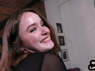 POV HJ Amateur TeenWanks and Grinds_Cock While Talks_Dirty
